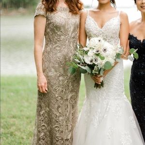 Tadashi Shoji Illusion Yoke Evening Gown/Dress